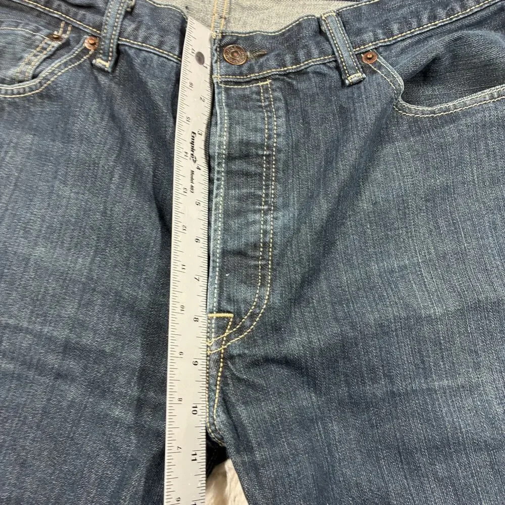 Levi's 501 Jeans Mens 36x 30 Dark Wash Denim Original Straight Fit Button Fly
